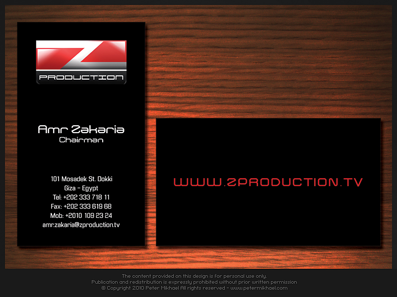 Tv Business Cards